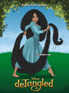 Tall N Curly - Disney Tangled deTangled #stylechallenge